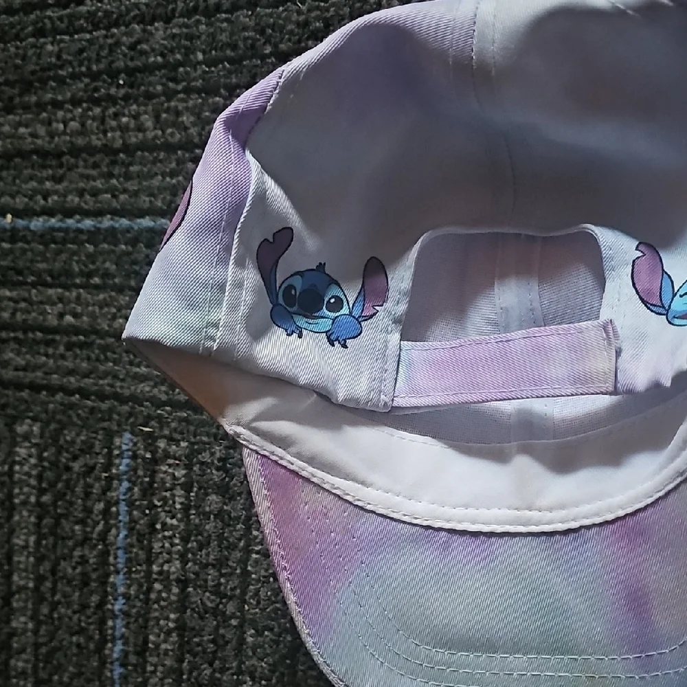 Nwot Adjustable Purple Stitch Baseball Cap